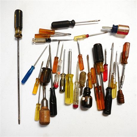 Assortment of Screw Drivers (Total of 31)