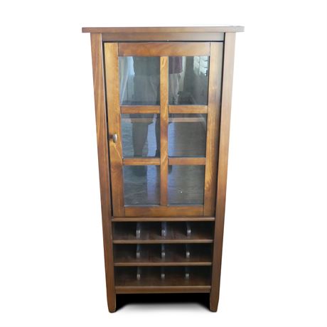 Wine Cabinet Bar Display Cupboard w/Glass Door