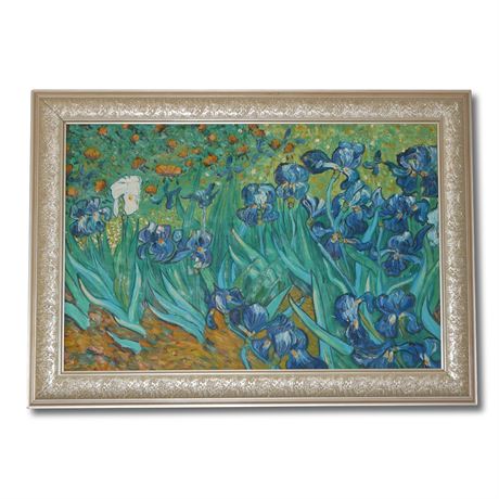 Irises in the Garden By Vincent Van Gogh Fine Art Reproduction